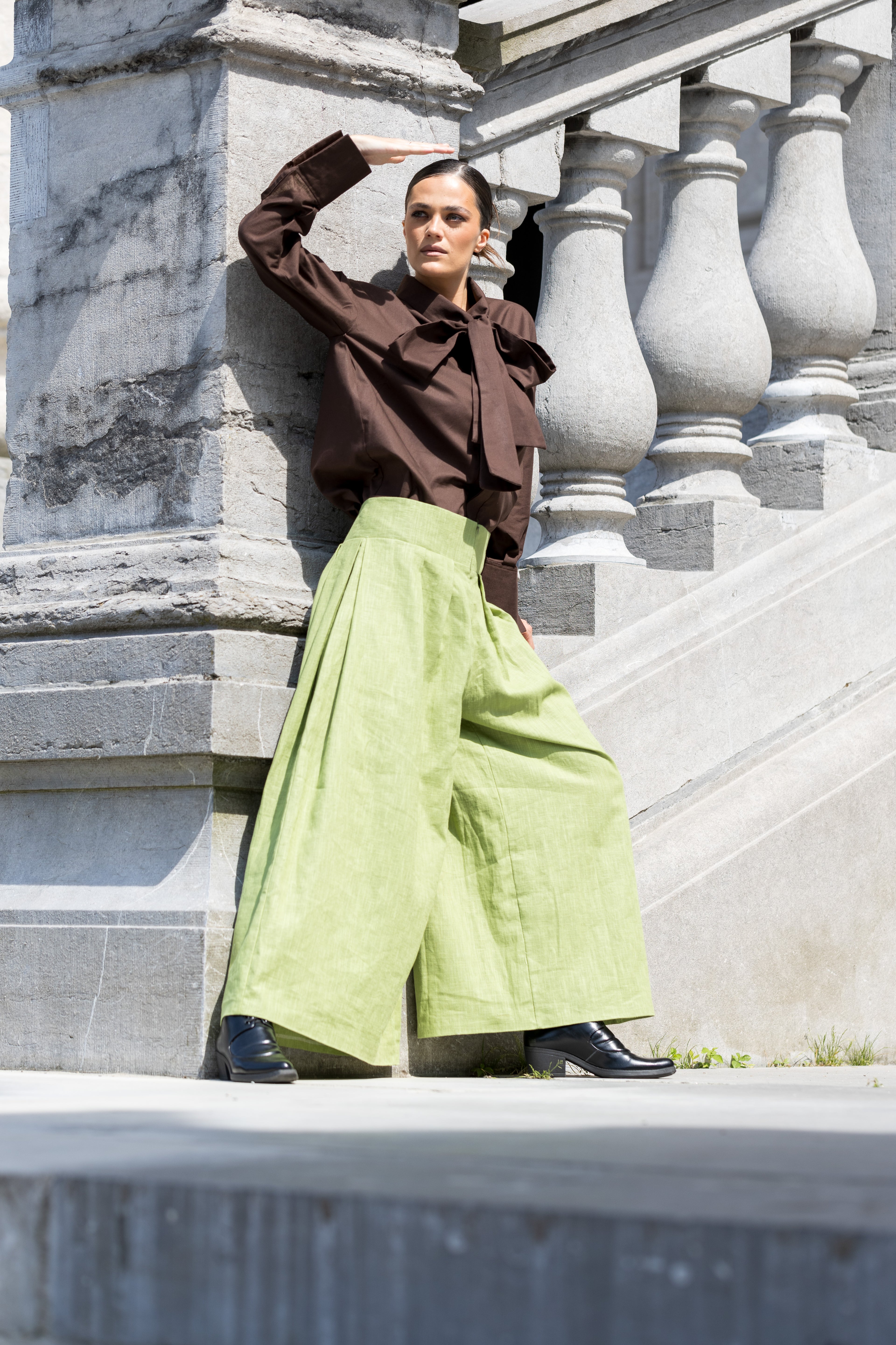 Oversized High Neck Shirt