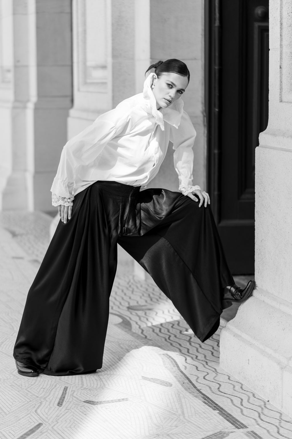 Romantic Ruffle Collar Shirt