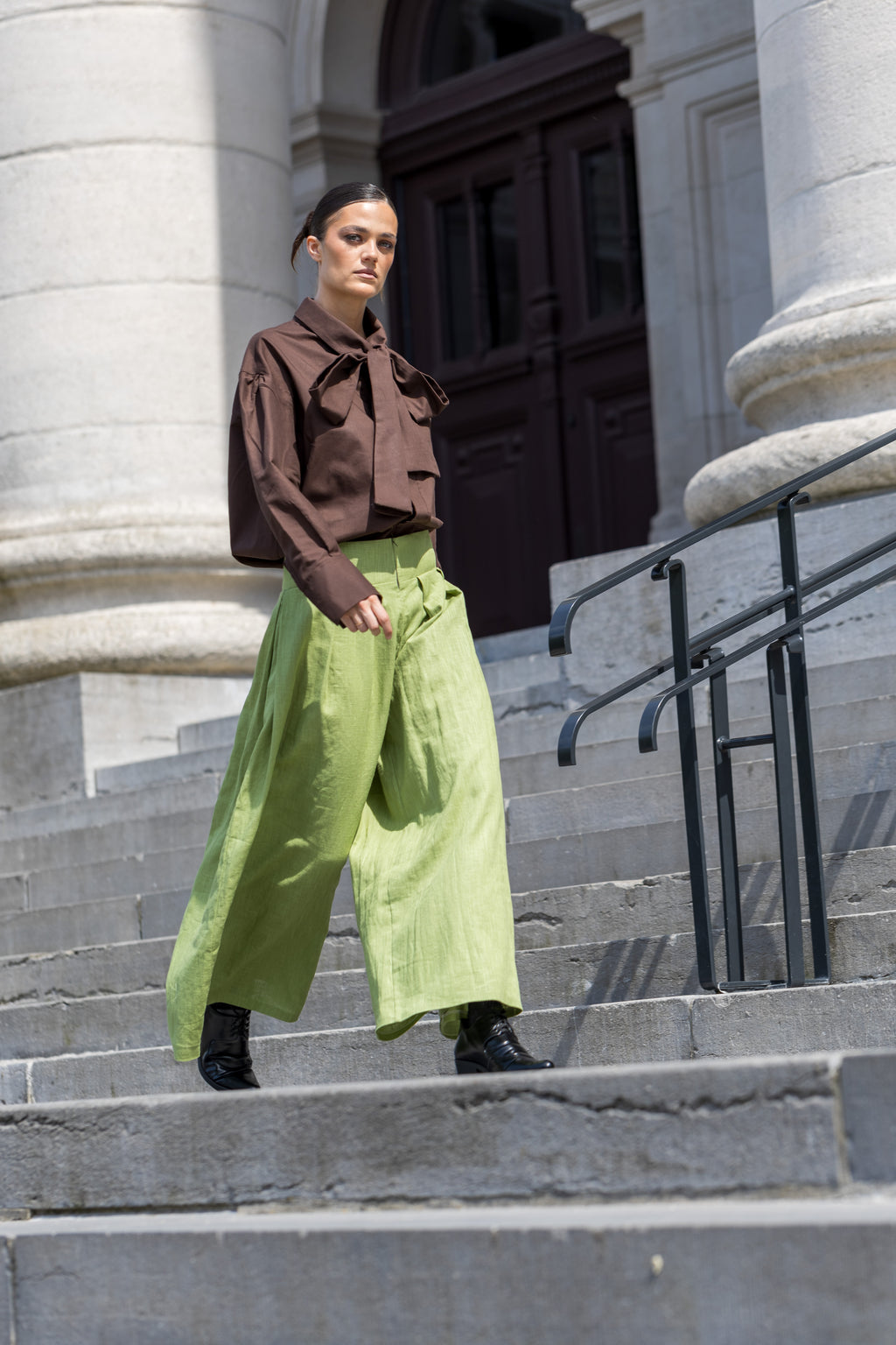Oversized High Neck Shirt