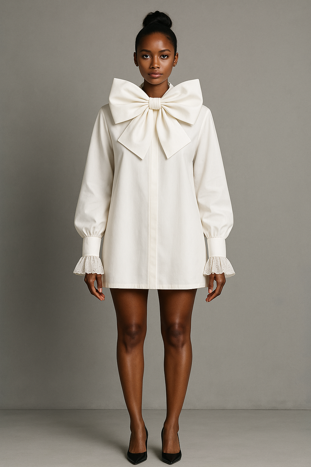 Oversized High Neck Shirt